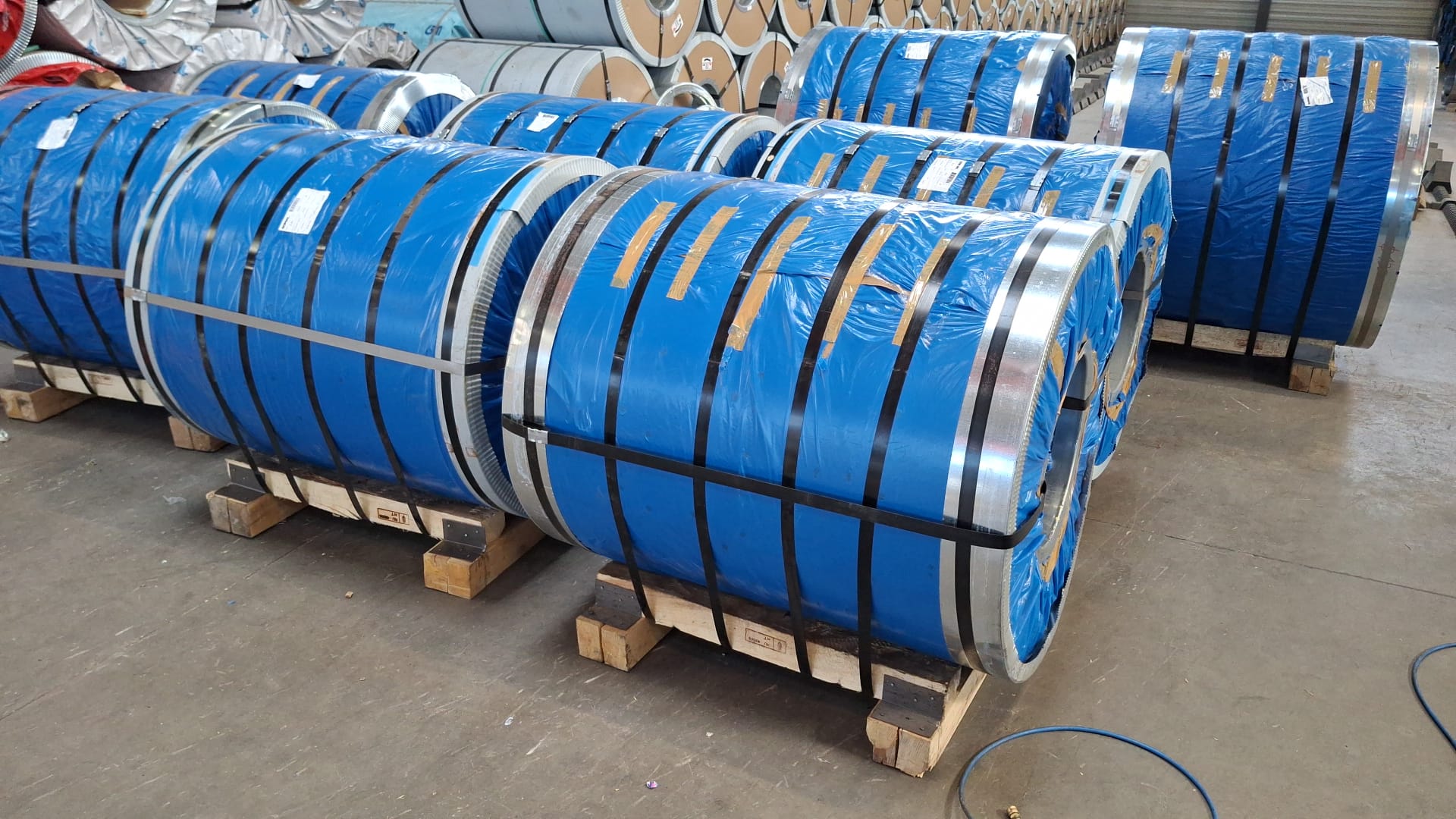 warehouse steel coils