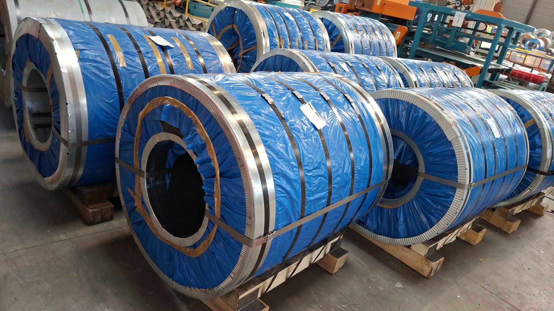 warehouse steel coils