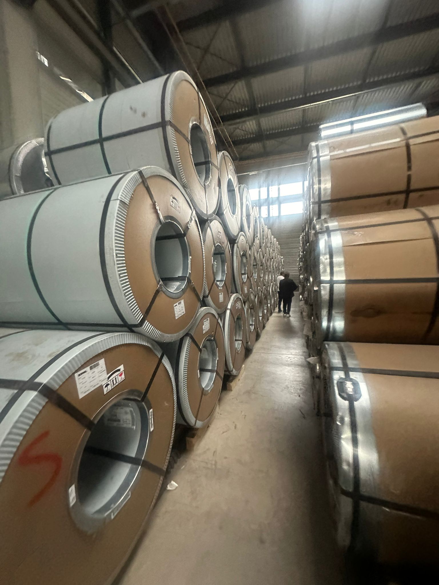 warehouse steel coils