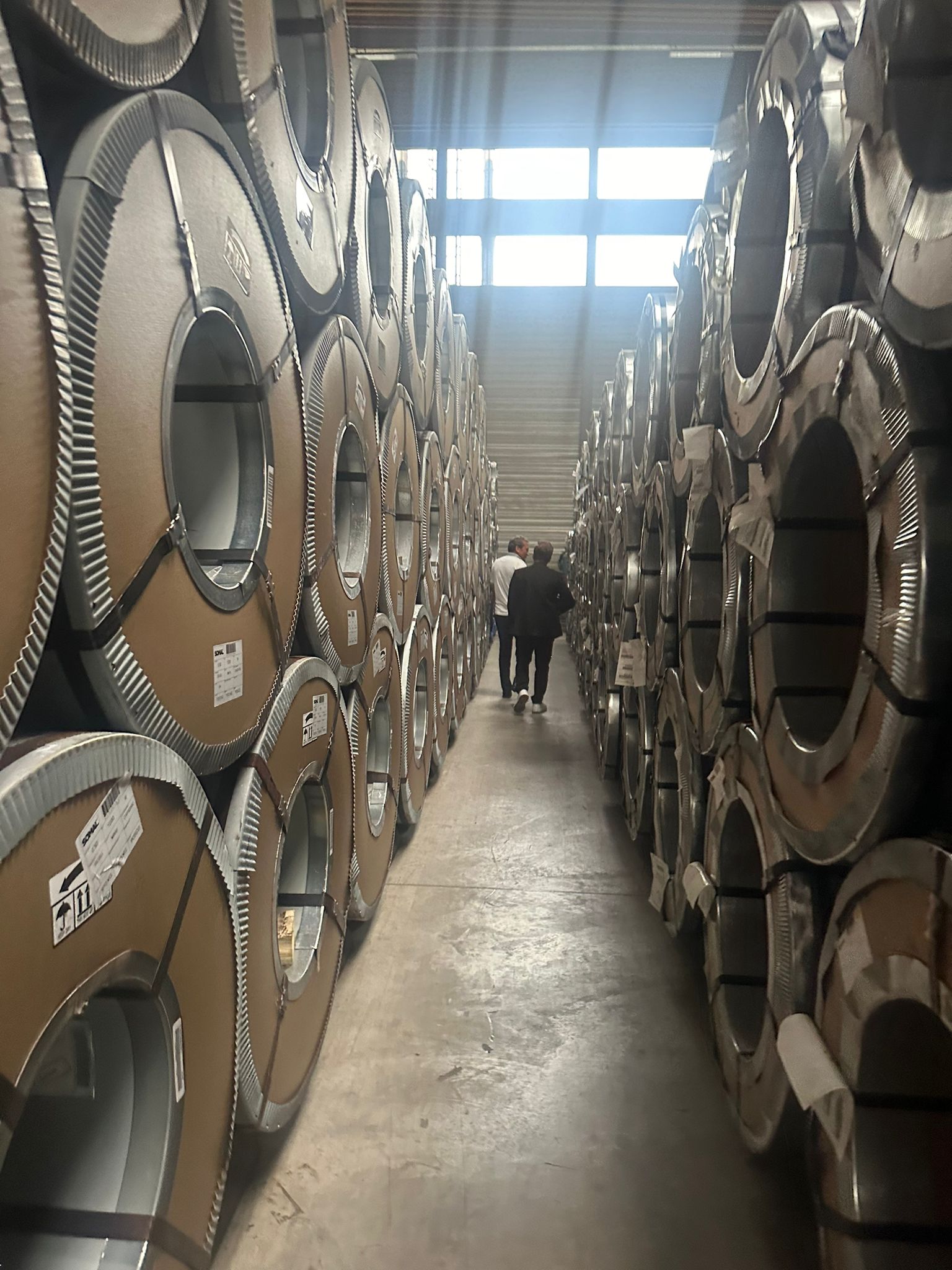 warehouse steel coils